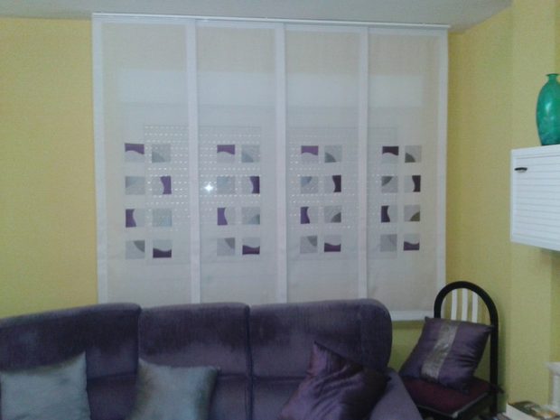 Paneles japoneses — trabajo de Cortinas Lucena