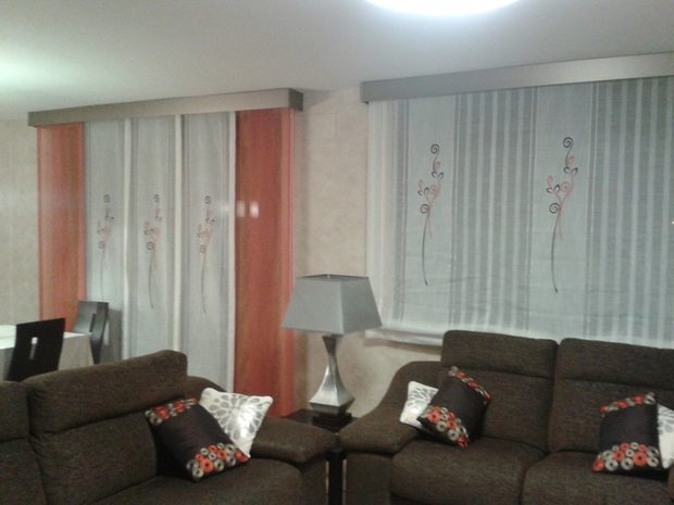 Paneles japoneses — trabajo de Cortinas Lucena