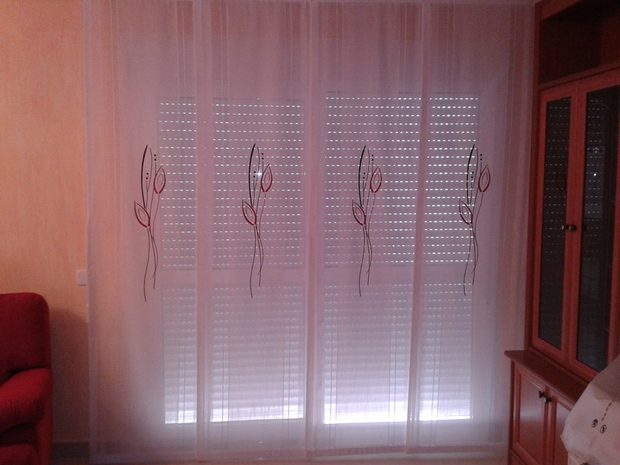 Paneles japoneses — trabajo de Cortinas Lucena
