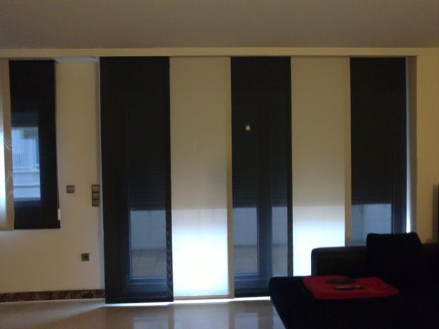 Paneles japoneses — trabajo de Cortinas Lucena