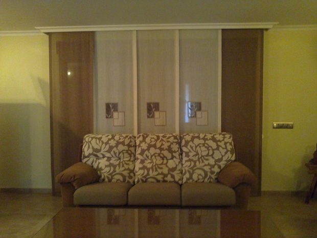 Paneles japoneses — trabajo de Cortinas Lucena