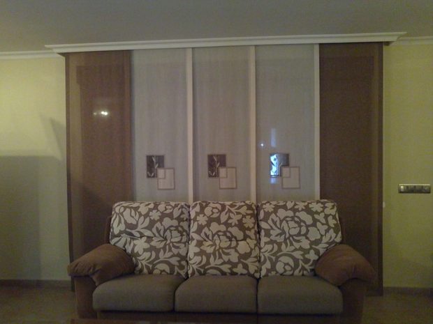 Paneles japoneses — trabajo de Cortinas Lucena